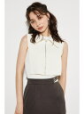 【SALE/60%OFF】ベストSET Knit TOP rienda リエンダ トップス ノースリーブ・タンクトップ ブラック ホワイト パープル【RBA_E...