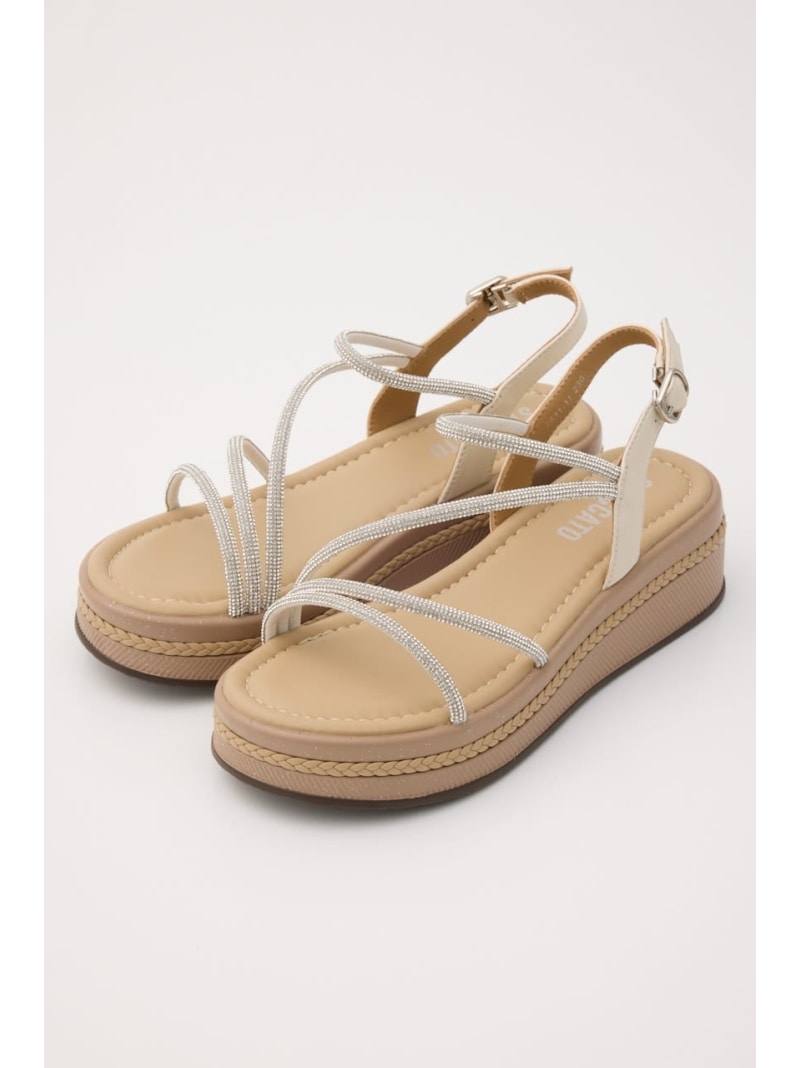 プルスコードプラットフォームサンダル STACCATO スタッカート シューズ・靴 サンダル ゴールド【送料無料】[Rakuten Fashion]