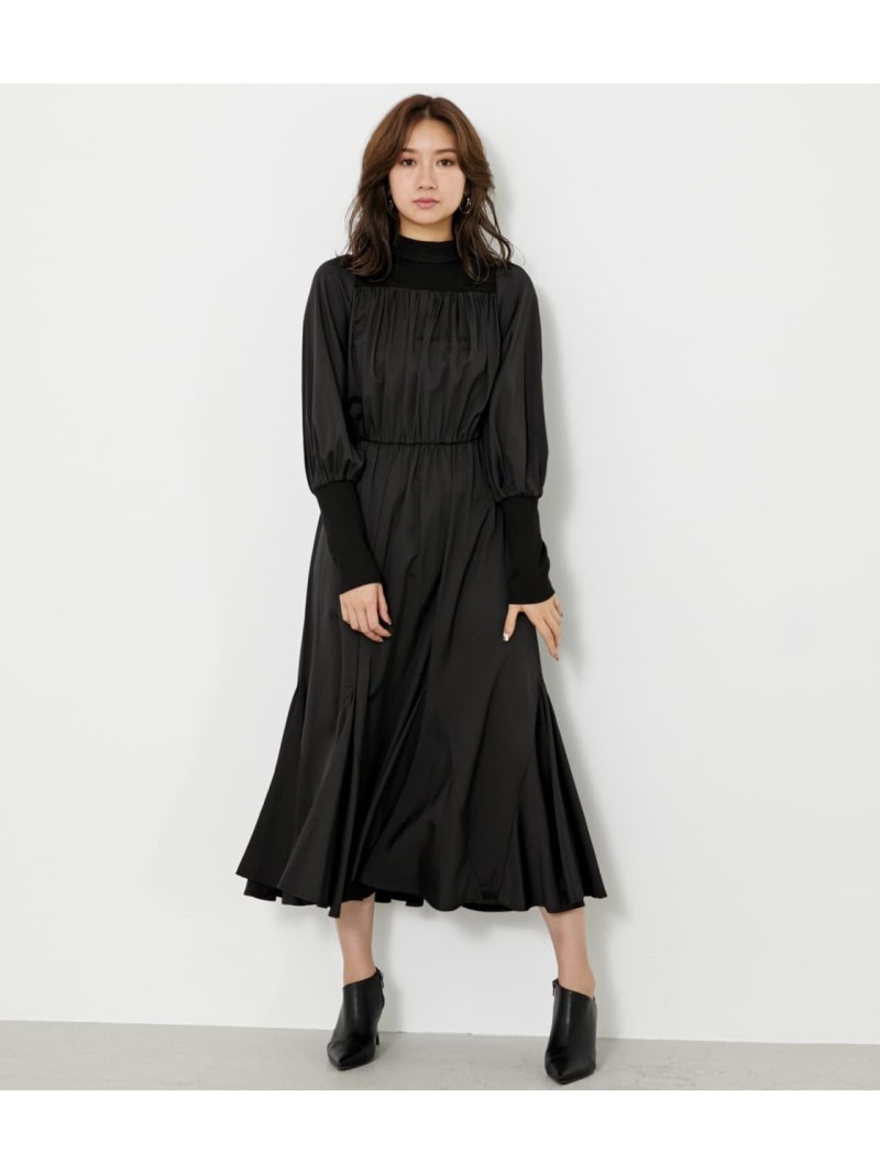 在庫一掃 H Nカットコンビマーメードop Rienda リエンダ ワンピース ワンピースその他 ブラック ホワイト 送料無料 Rakuten Fashion 直営店限定 Www Seametry Gr