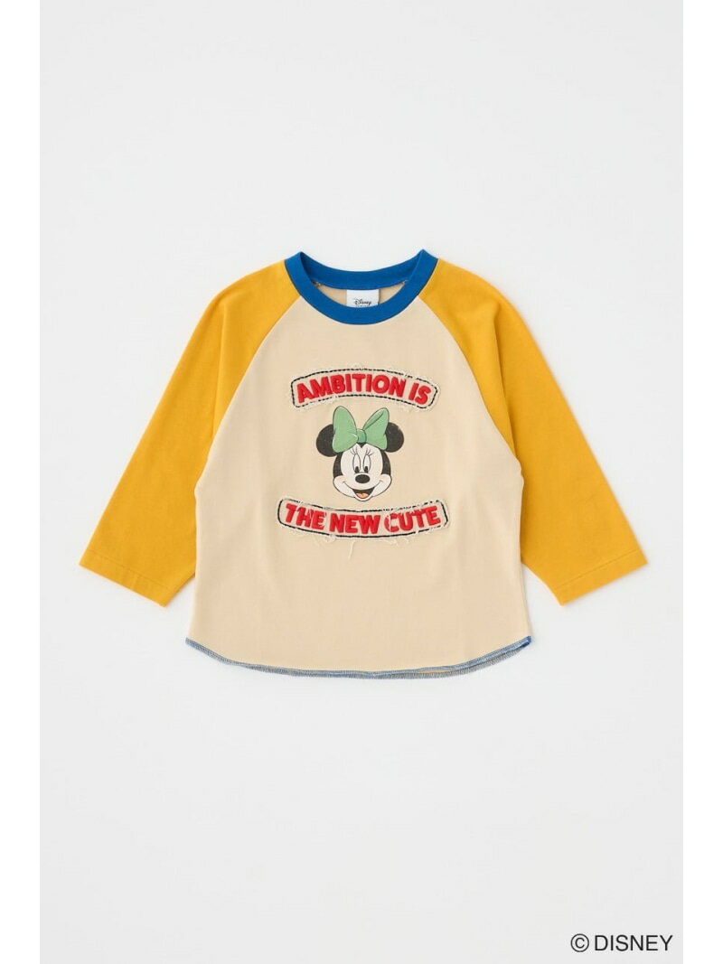 MD PATCHED ラグランTシャツ / MINNIE MOUSSY マウジー トップス カットソー・Tシャツ イエロー ネイビー グレー