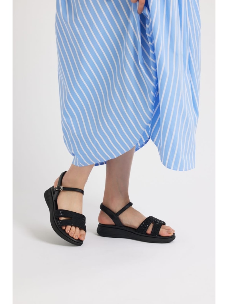 ソフティーコスモスコンフォートサンダル STACCATO スタッカート シューズ・靴 サンダル ブラック【送料無料】[Rakuten Fashion]