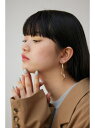 ニュアンスカーブビッグフープピアス AZUL BY MOUSSY アズールバイマウジー アクセサリー・腕時計 その他のアクセサリー・腕時計 ゴールド ブラック[...