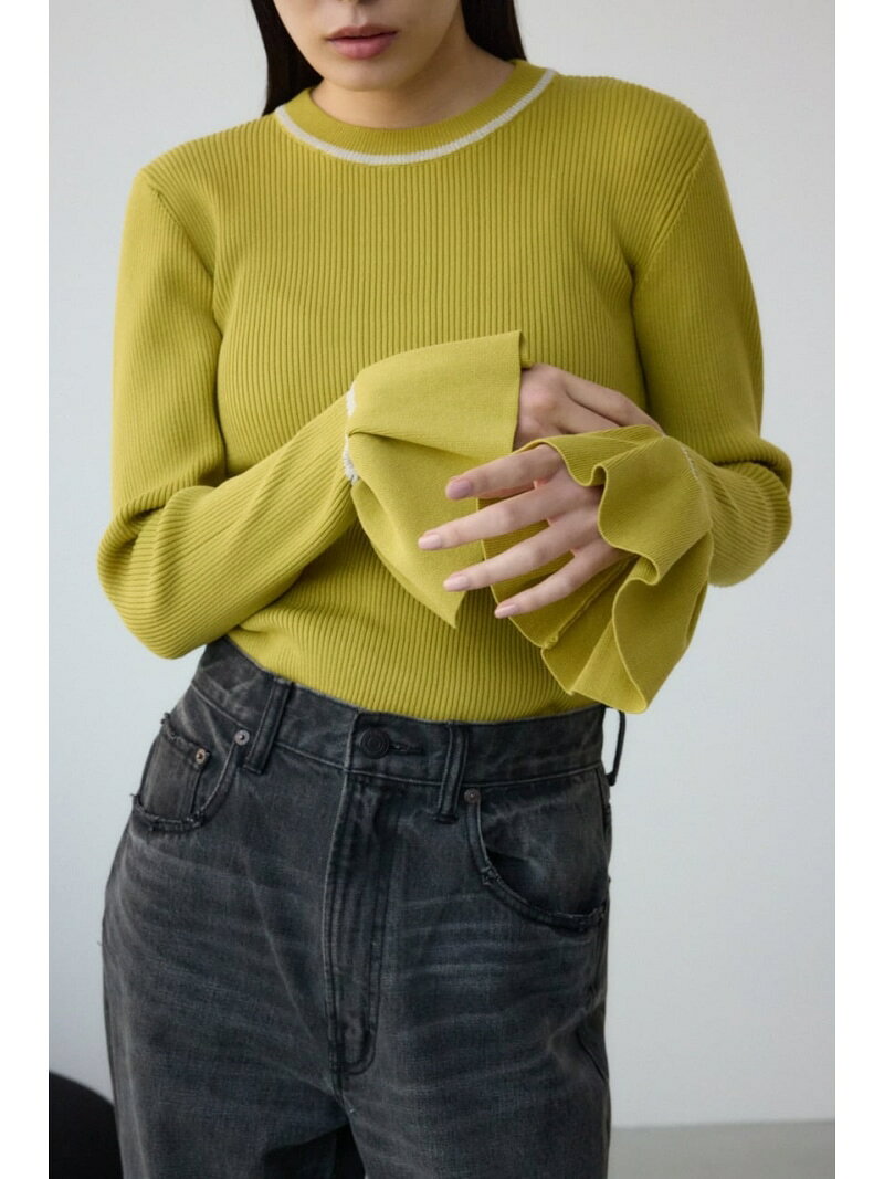 【SALE／60%OFF】シアーコンビフレアスリーブニット AZUL BY MOUSSY アズールバイ...