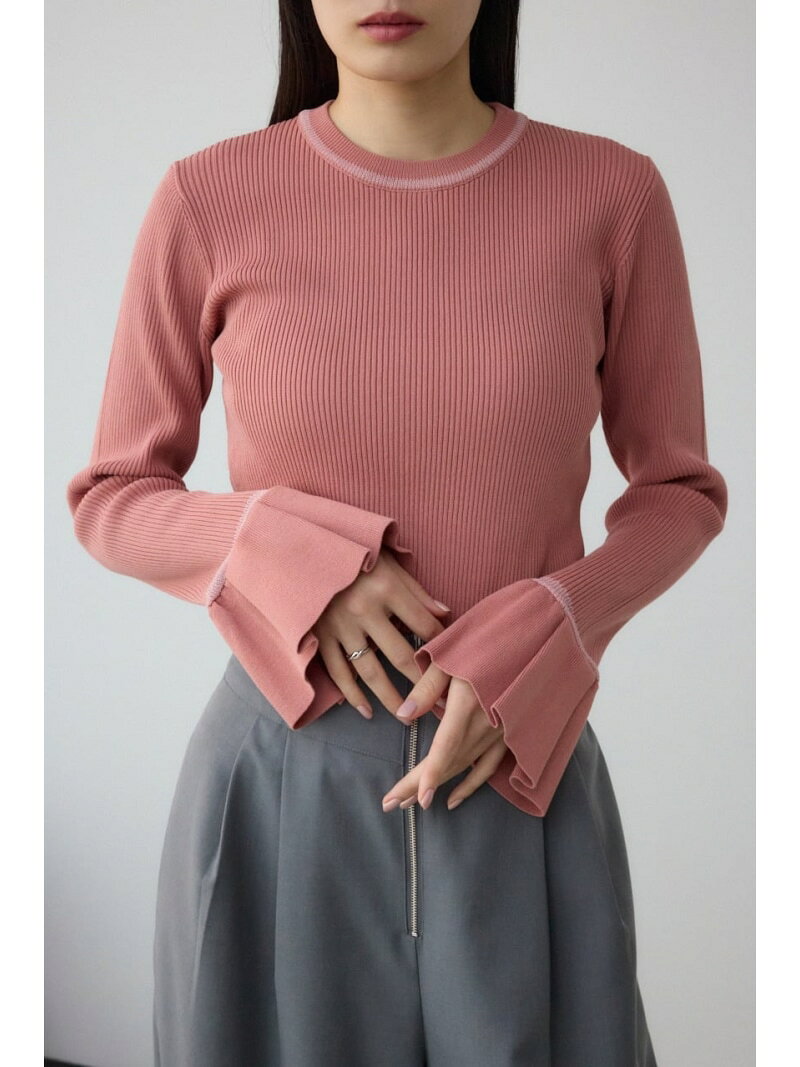 【SALE／60%OFF】シアーコンビフレアスリーブニット AZUL BY MOUSSY アズールバイ...