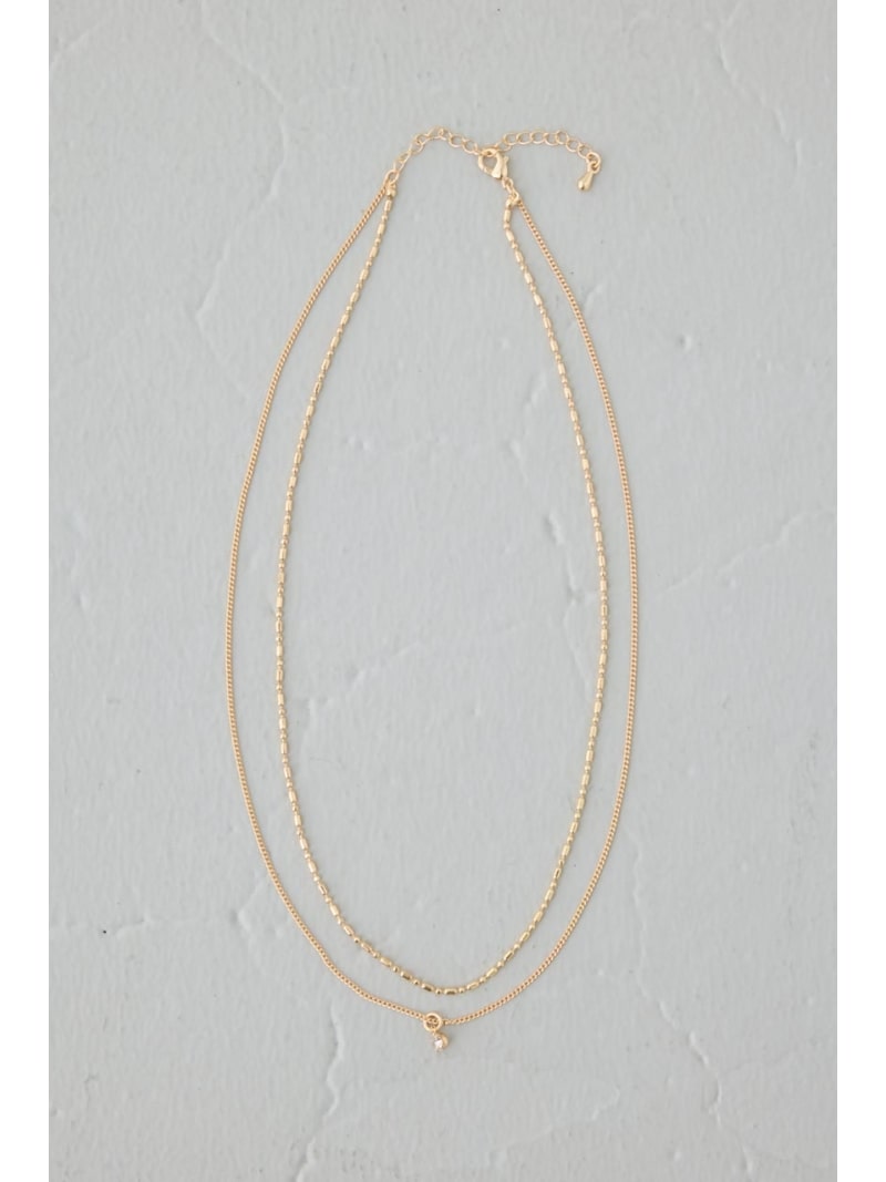 Rakuten - マルチチェーン2連ネックレス AZUL BY MOUSSY アズールバイマウジー アクセサリー・腕時計 ネックレス[Rakuten Fashion]