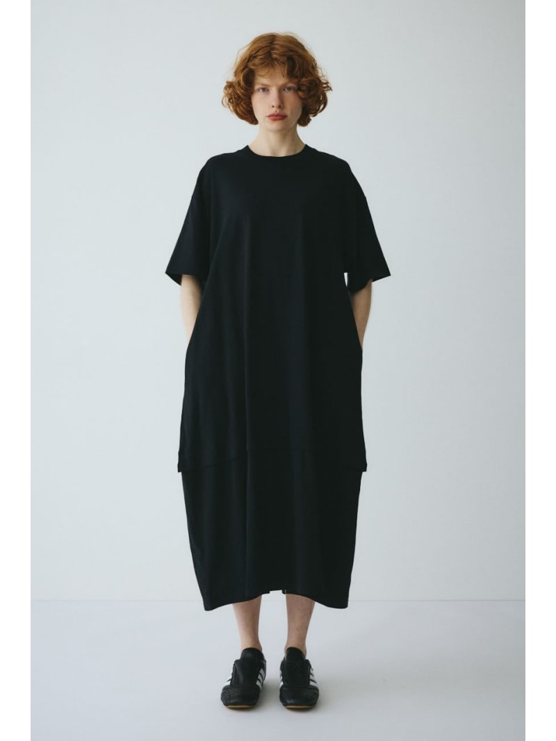 【SALE／20%OFF】Cut relax dress HeRIN.CYE ヘリンドットサイ トップス カットソー・Tシャツ ネイビー ブラック ベージュ【RBA_E】【送料無料】[Rakuten Fashion] sheltter-webstore-10041776 シェルターウェブストア パッケージ画像