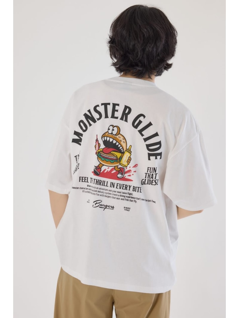 MONSTER GLIDE Tシャツ RODEO CROWNS WIDE BOWL ロデオクラウンズワイドボウル トップス カットソー・Tシャツ ブラウン ブラック ホワイト[Rakuten Fashion]