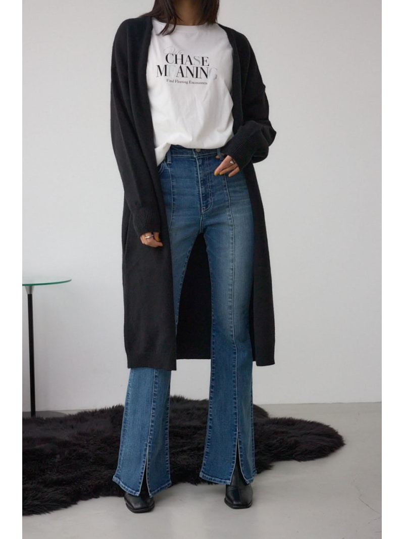 樂天商城 - 【SALE／50%OFF】ニットロングカーディガン AZUL BY MOUSSY アズールバイマウジー トップス カーディガン グレー ブラック ベージュ【RBA_E】[Rakuten Fashion]
