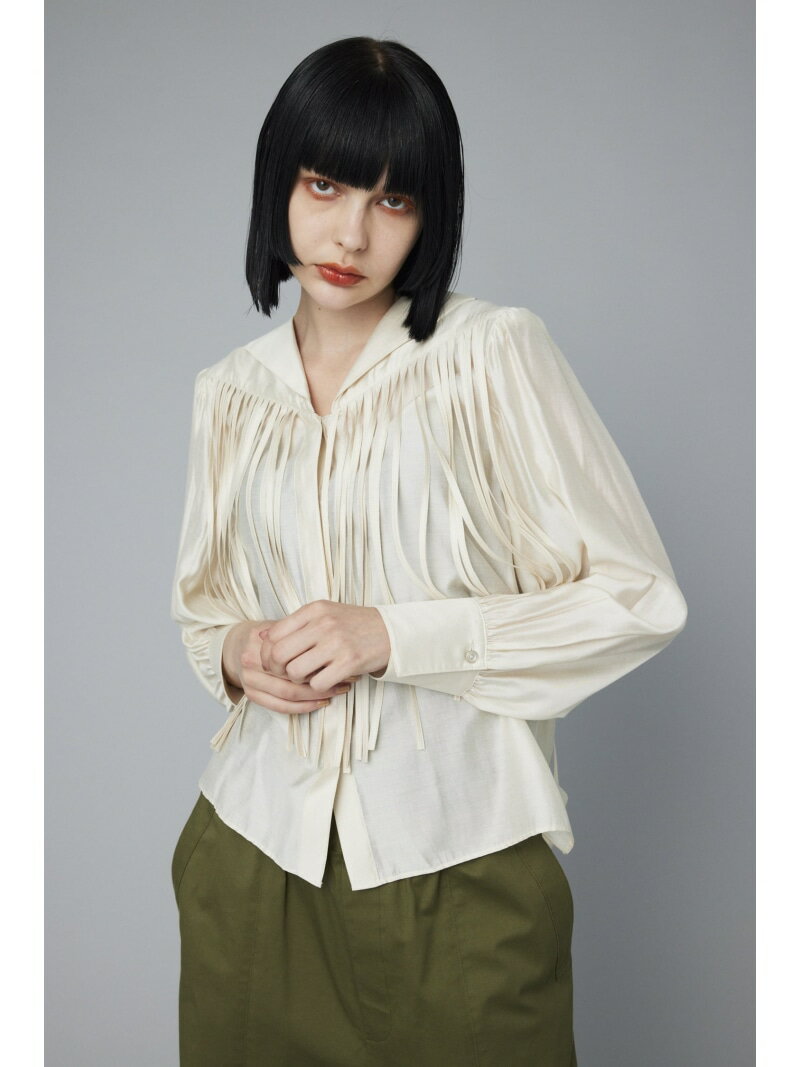 【SALE／30%OFF】Fringe tops HeRIN.CYE ヘリンドットサイ トップス シャツ・ブラウス ピンク ホワイト ブラック【RBA_E】【送料無料】[Rakuten Fashion]