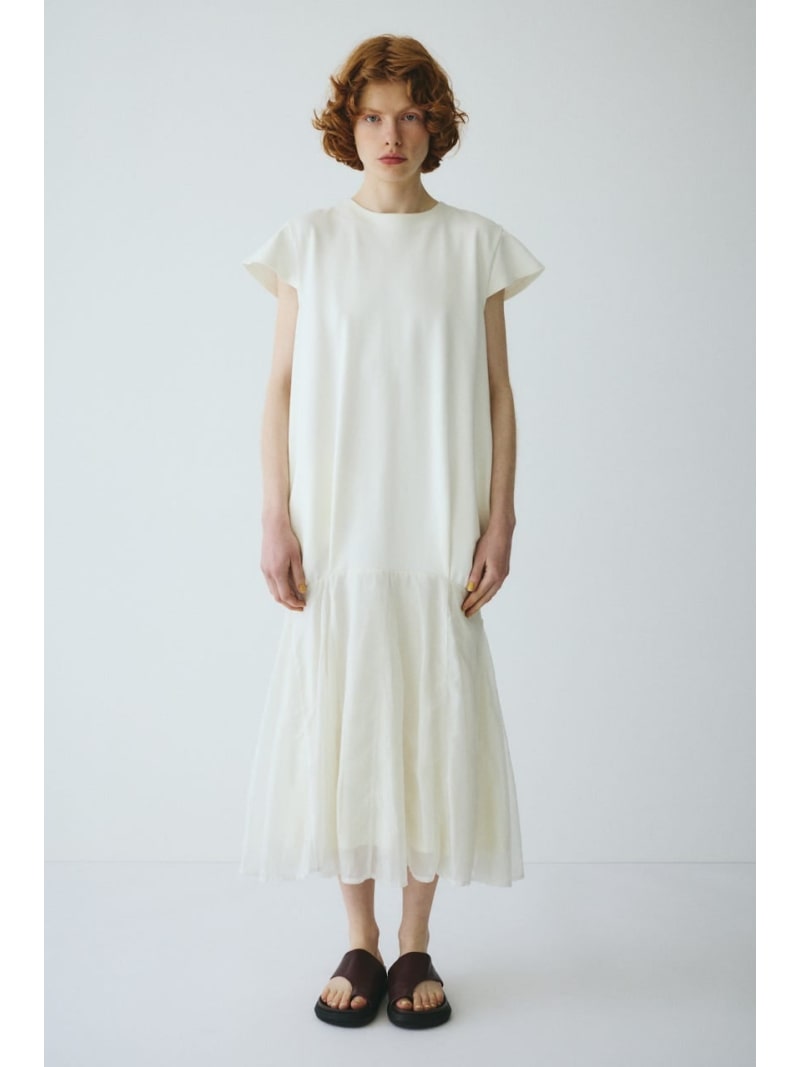 Rakuten - Cap sleeve dress HeRIN.CYE ヘリンドットサイ ワンピース・ドレス ワンピース ホワイト ブラック ネイビー【送料無料】[Rakuten Fashion]