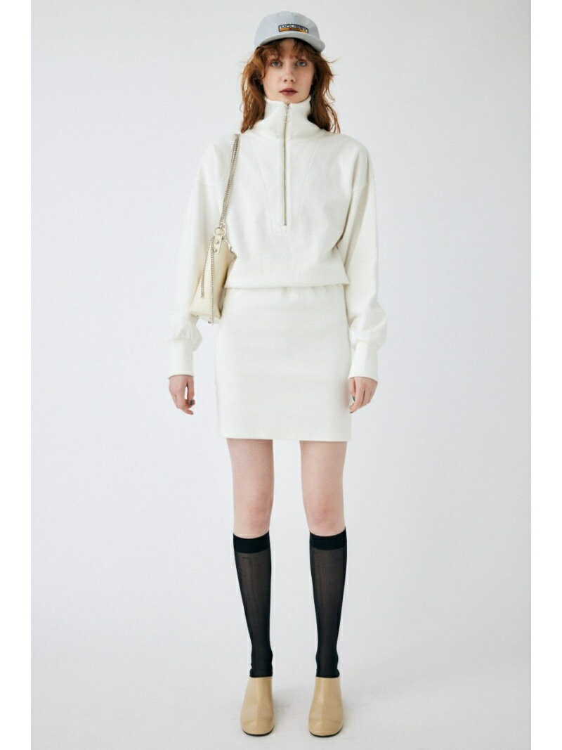 【SALE／50%OFF】ZIP UP MINI ドレス MOUSSY マウジー ワンピース・ドレス ワンピース ホワイト ブラック グリーン グレー【RBA_E】【送料無料】[Rakuten Fashion]