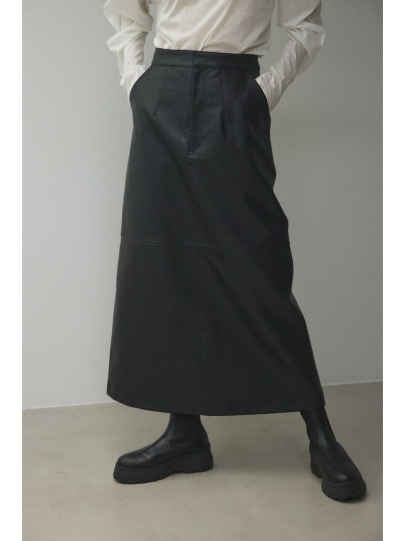 fake leather skirt BLACK BY MOUSSY ubNoC}EW[ XJ[g OE}LVXJ[g ubNyz[Rakuten Fashion]