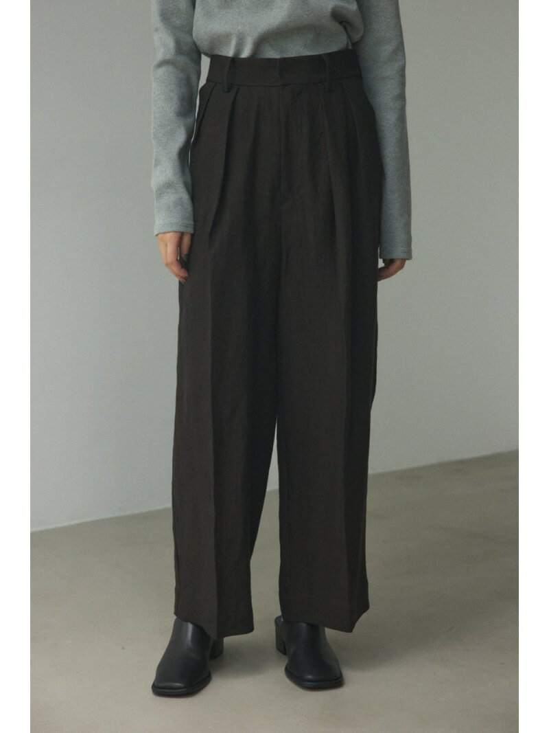 linen tuck pants BLACK BY MOUSSY ubNoC}EW[ pc ̑̃pc ubN zCgyz[Rakuten Fashion]