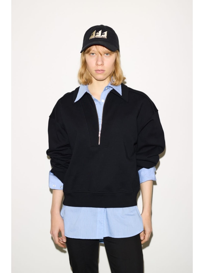 Rakuten - 【SALE／50%OFF】【THROW】ZIP COLLAR SW トップス SLY スライ トップス カットソー・Tシャツ ブラック グレー【RBA_E】【送料無料】[Rakuten Fashion]