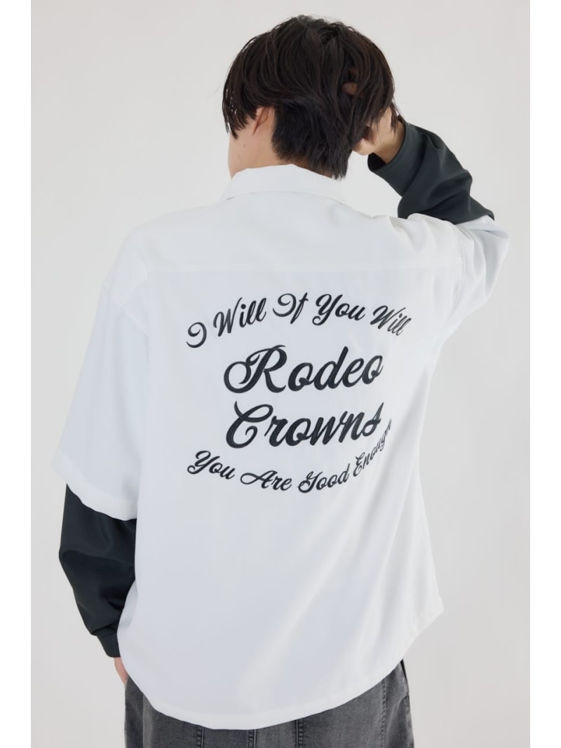 Rakuten - 【SALE／50%OFF】バックロゴレイヤードシャツ RODEO CROWNS WIDE BOWL ロデオクラウンズワイドボウル トップス シャツ・ブラウス ブラック グリーン ホワイト【RBA_E】[Rakuten Fashion]