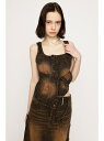 【SALE/20%OFF】LAYERED CORSET DENIM BUSTIER SLY スライ トップス その他のトップス ブラウン【RBA_E】【送料無料...