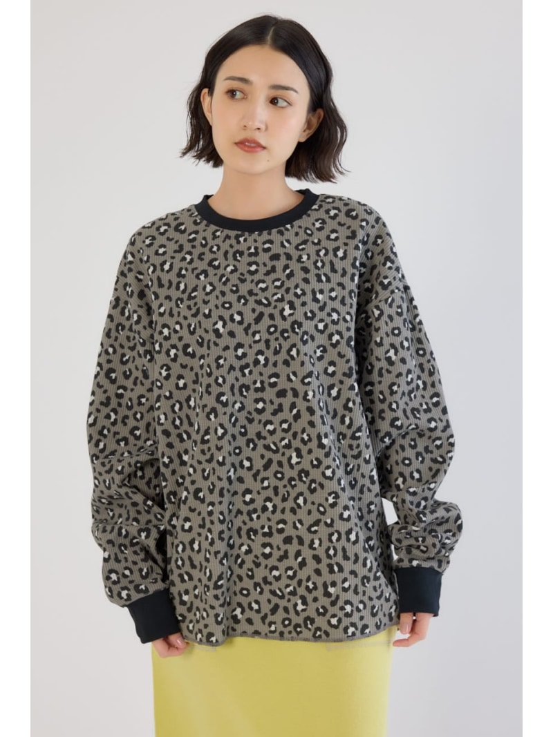 Rakuten - 【SALE／30%OFF】【UNISEX】SHARE パターンワッフルトップス RODEO CROWNS WIDE BOWL ロデオクラウンズワイドボウル トップス カットソー・Tシャツ カーキグリーン ベージュ ブラック【RBA_E】[Rakuten Fashion]