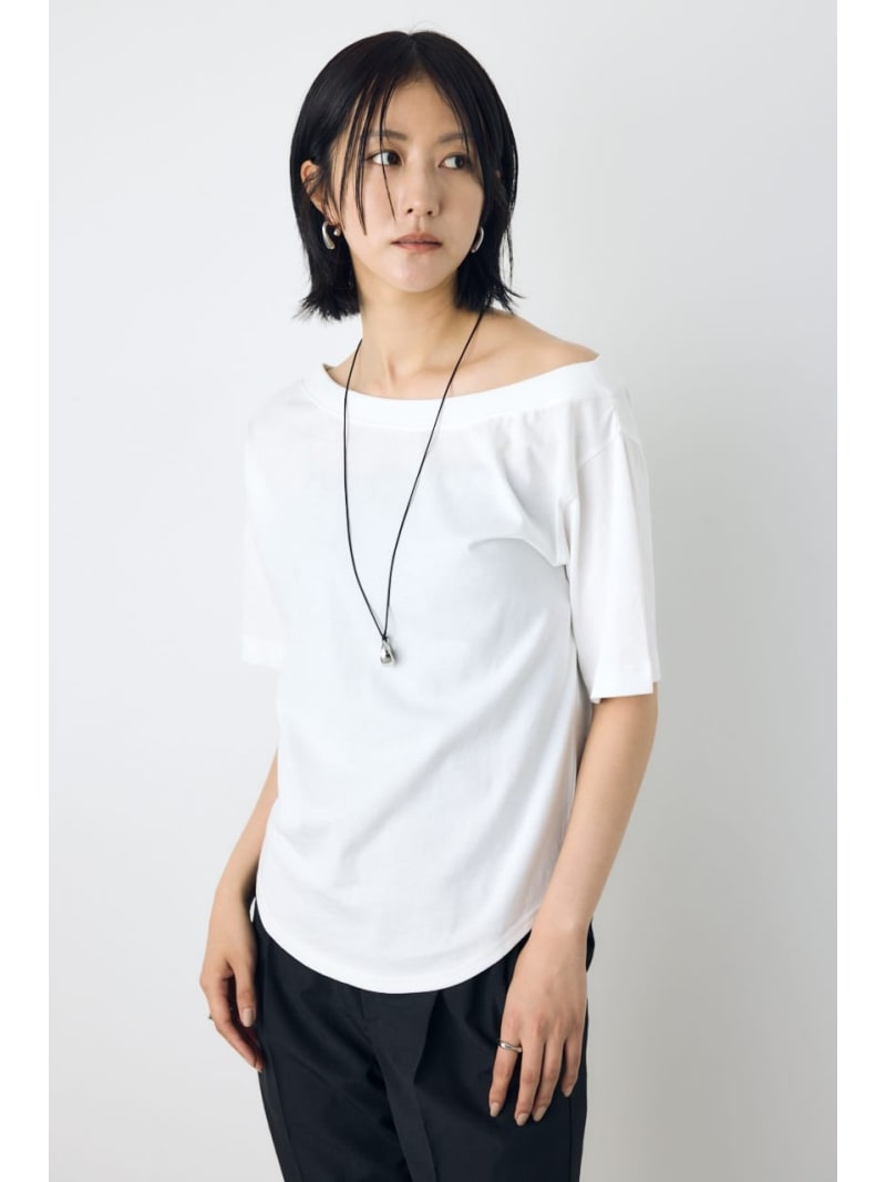 樂天商城 - 【接触冷感】ワンショルダーカットトップス AZUL BY MOUSSY アズールバイマウジー トップス カットソー・Tシャツ ホワイト ベージュ ブラック[Rakuten Fashion]