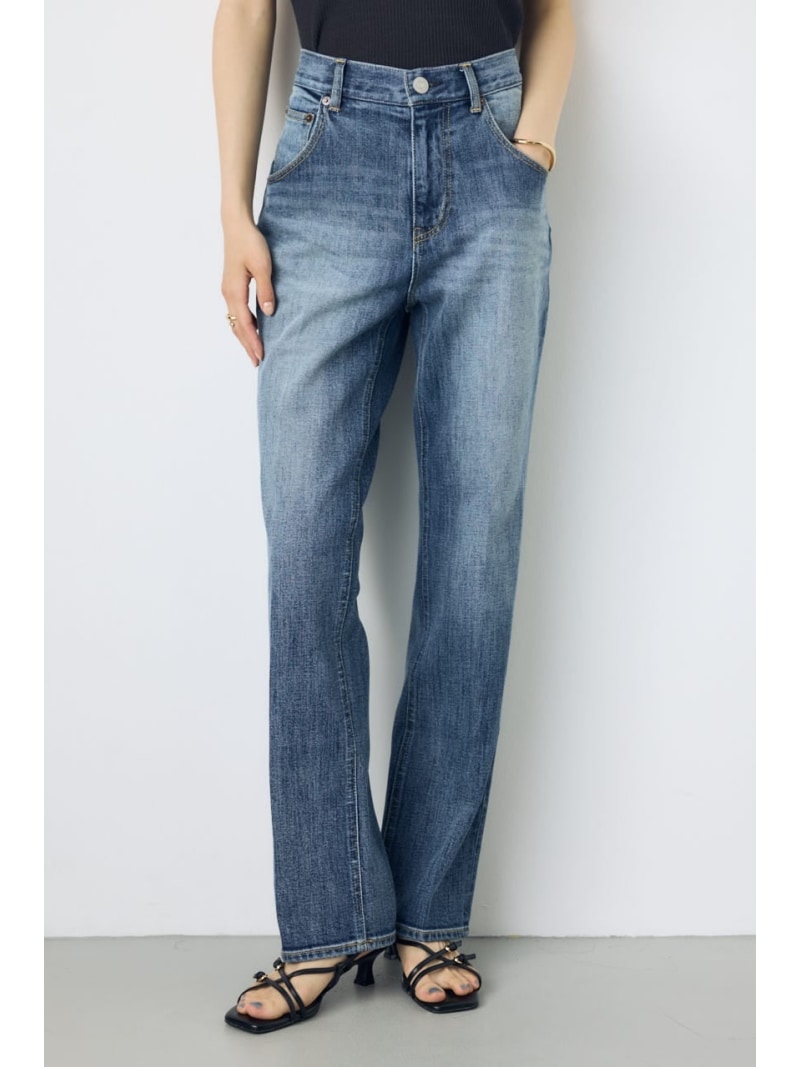 樂天商城 - 【WEB限定】AZUL DENIM センタープレスストレートデニム ショート丈 AZUL BY MOUSSY アズールバイマウジー パンツ ジーンズ・デニムパンツ【送料無料】[Rakuten Fashion]