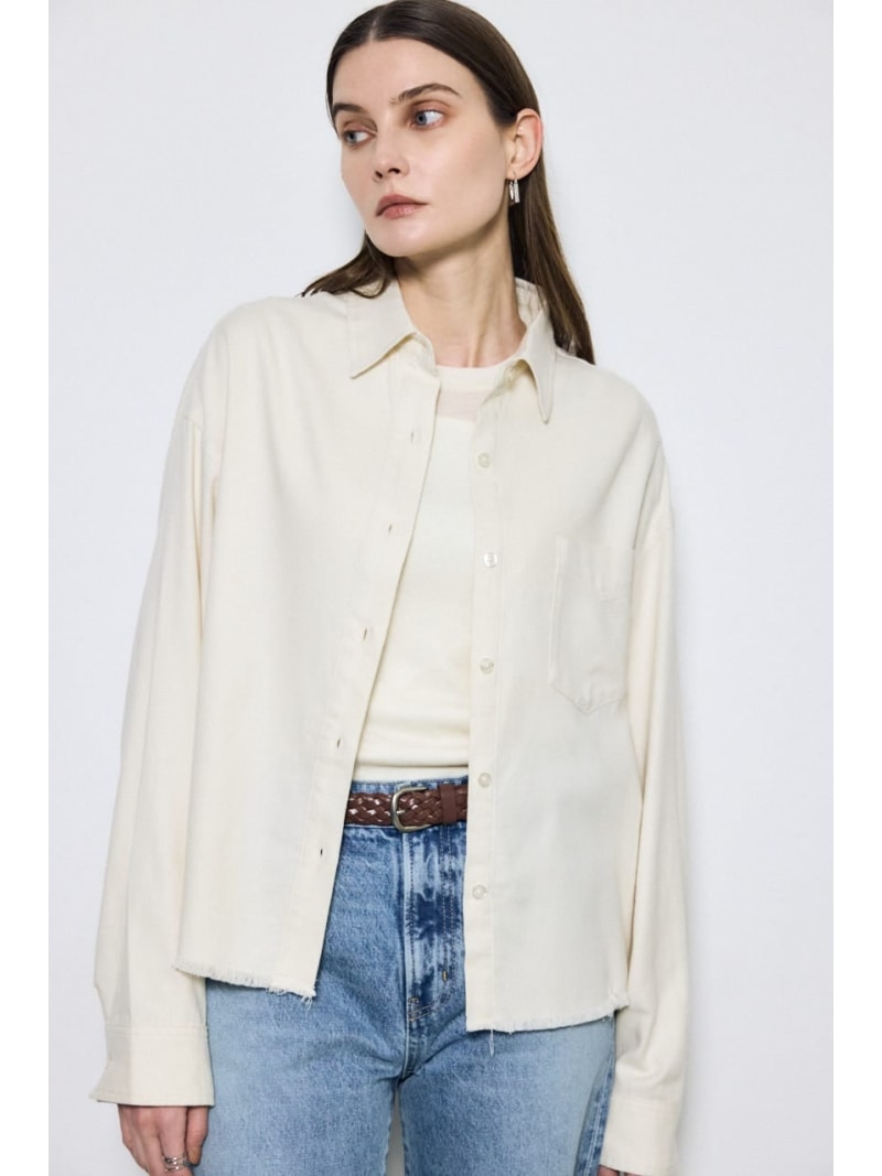 Rakuten - 【SALE／20%OFF】アーバンチェックフリンジショートシャツ AZUL BY MOUSSY アズールバイマウジー トップス シャツ・ブラウス ベージュ ブラック【RBA_E】【送料無料】[Rakuten Fashion]