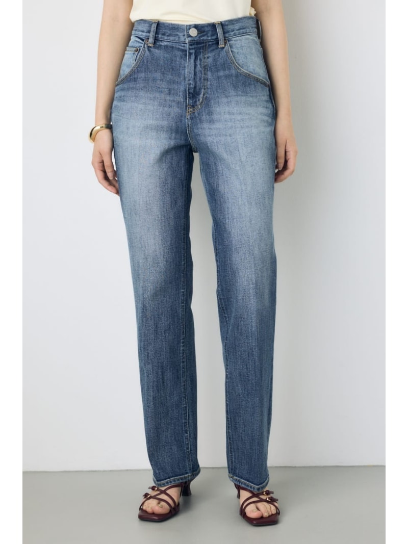 Rakuten - AZUL DENIM センタープレスストレートデニム AZUL BY MOUSSY アズールバイマウジー パンツ ジーンズ・デニムパンツ【送料無料】[Rakuten Fashion]