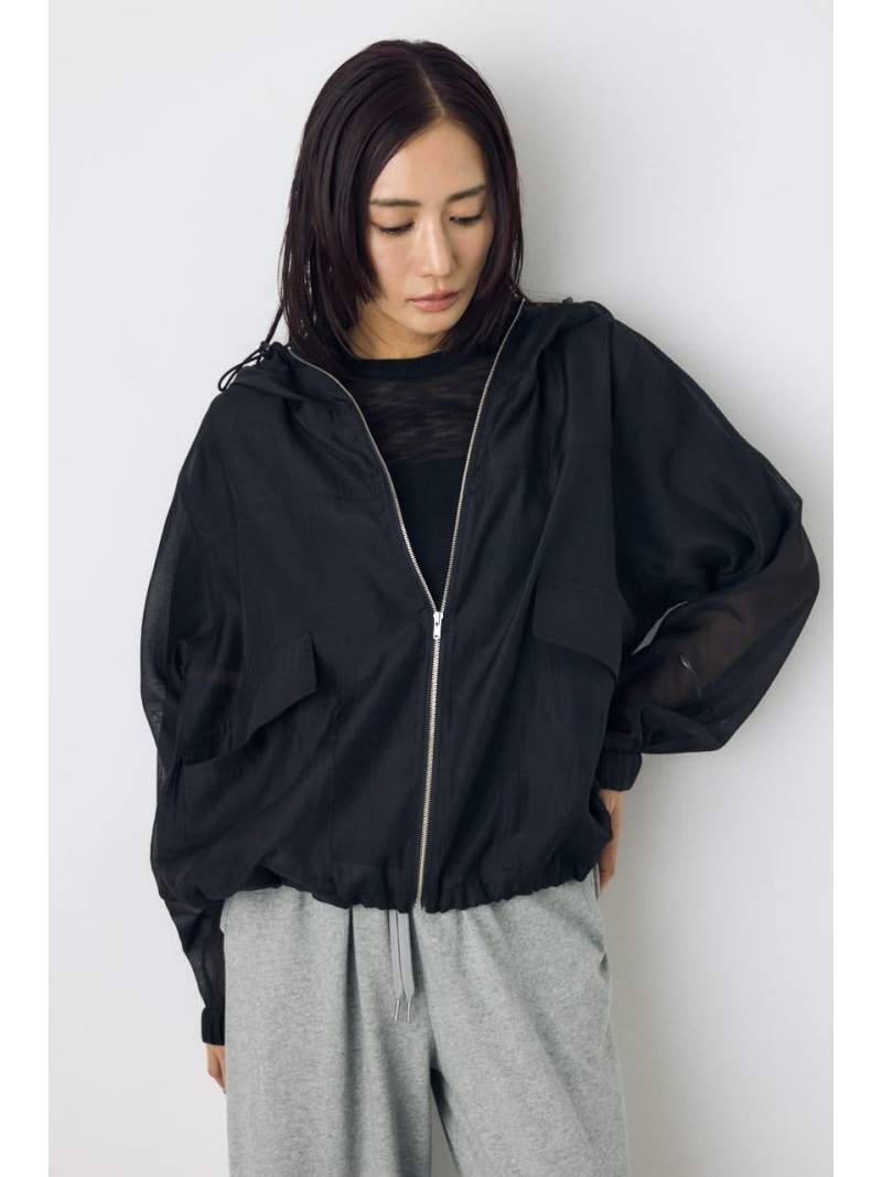 Rakuten - シアーブルゾン AZUL BY MOUSSY アズールバイマウジー ジャケット・アウター ブルゾン・ジャンパー ブラウン ブラック グレー【送料無料】[Rakuten Fashion]