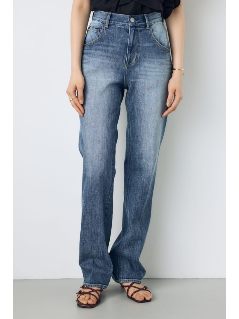 樂天商城 - 【WEB限定】AZUL DENIM センタープレスストレートデニム ロング丈 AZUL BY MOUSSY アズールバイマウジー パンツ ジーンズ・デニムパンツ【送料無料】[Rakuten Fashion]