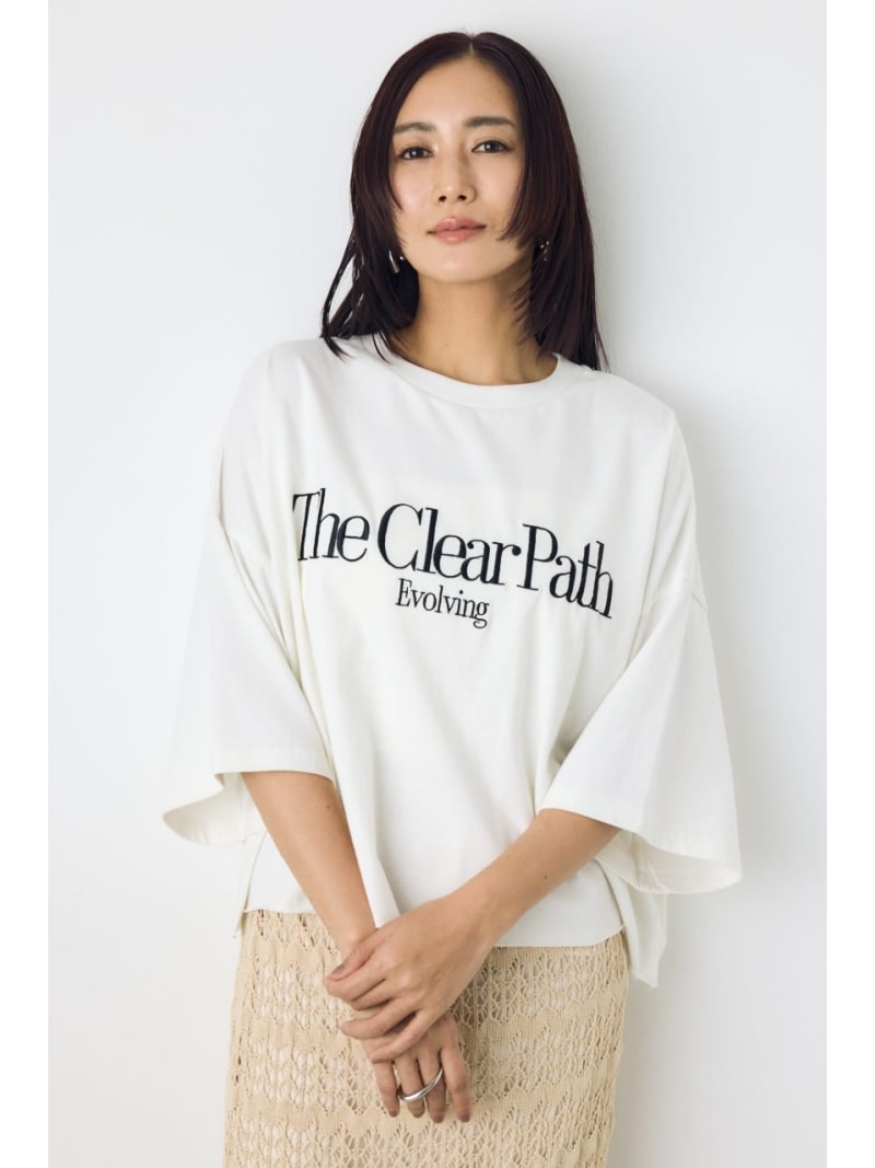 Rakuten - 刺繍ロゴTシャツ AZUL BY MOUSSY アズールバイマウジー トップス カットソー・Tシャツ イエロー ホワイト グレー[Rakuten Fashion]