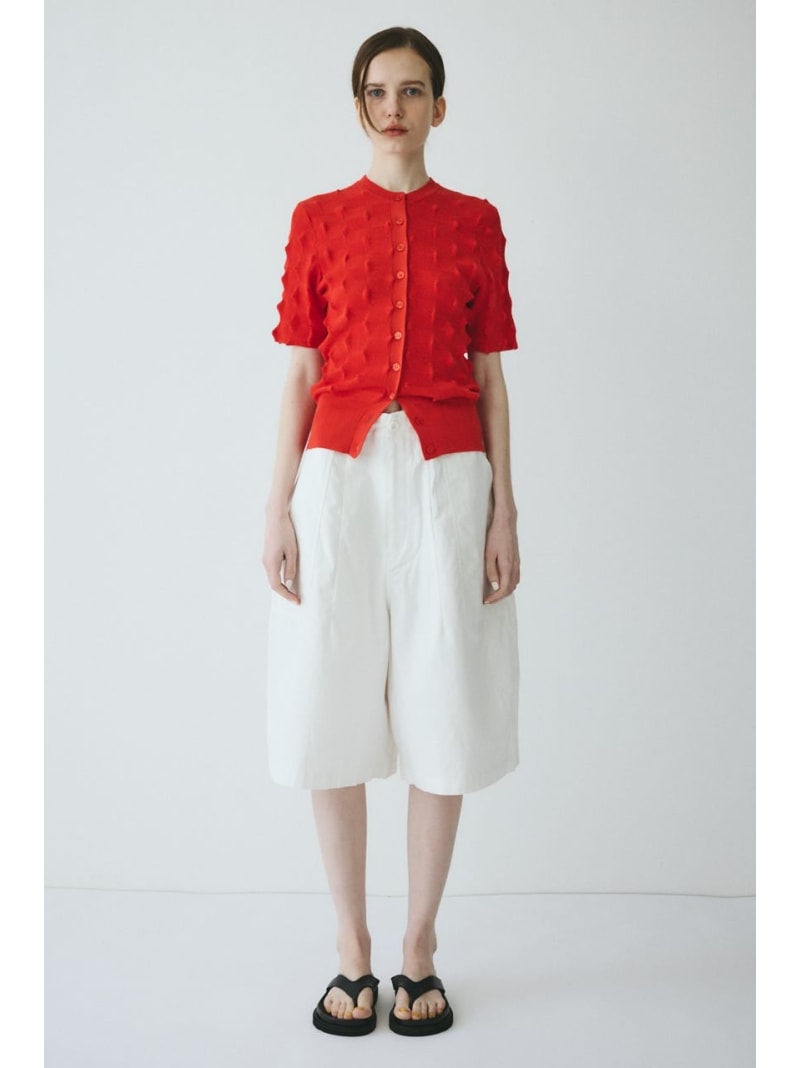 Cotton - 【ポイントアップ+4%対象商品】Round form baker half pants HeRIN.CYE ヘリンドットサイ パンツ その他のパンツ カーキグリーン ブラック ホワイト【送料無料】[Rakuten Fashion]