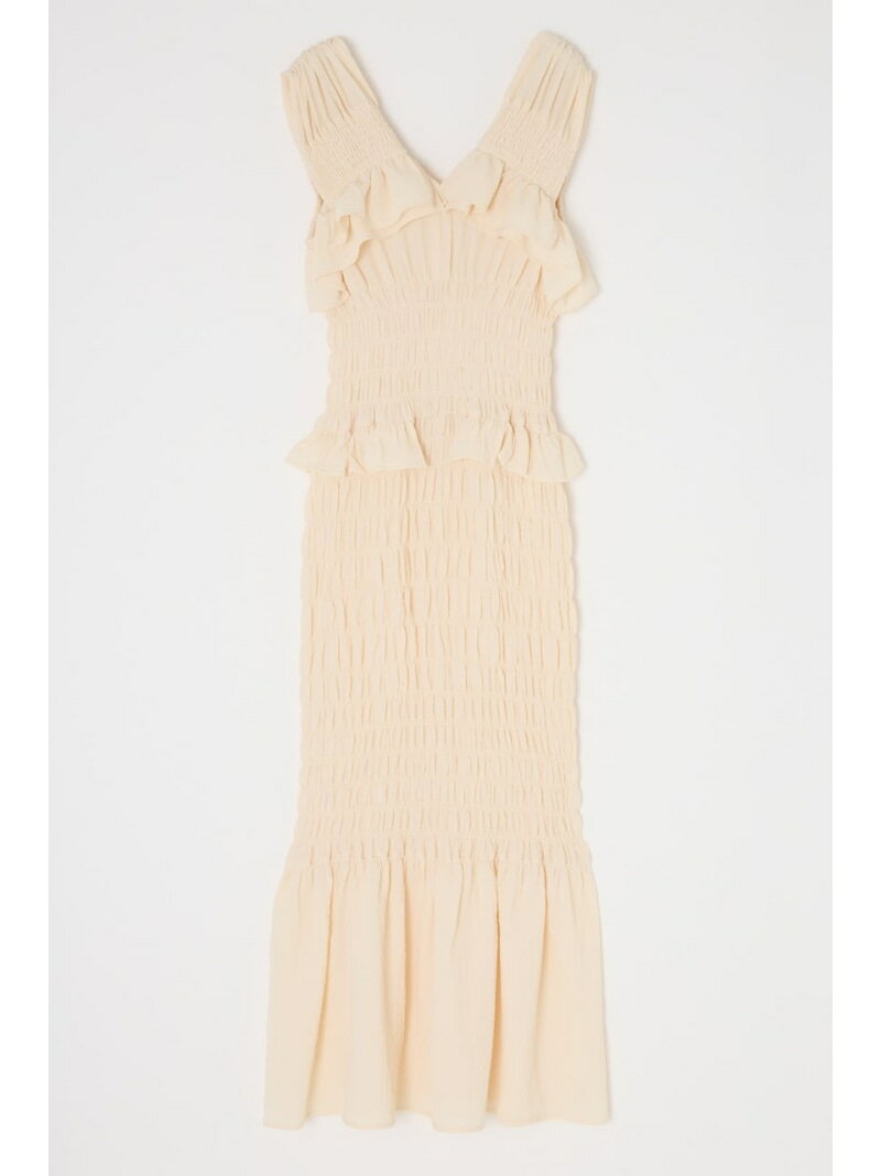 【SALE／60%OFF】SHIRRING フリルドレス MOUSSY マウジー ワンピース・ドレス ワンピース グリーン【RBA_E】【送料無料】[Rakuten Fashion]