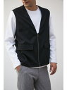 【SALE/50%OFF】DRIVERS ZIP VEST AZUL BY MOUSSY アズールバイマウジー トップス ベスト・ジレ グレー ブラック【RBA...