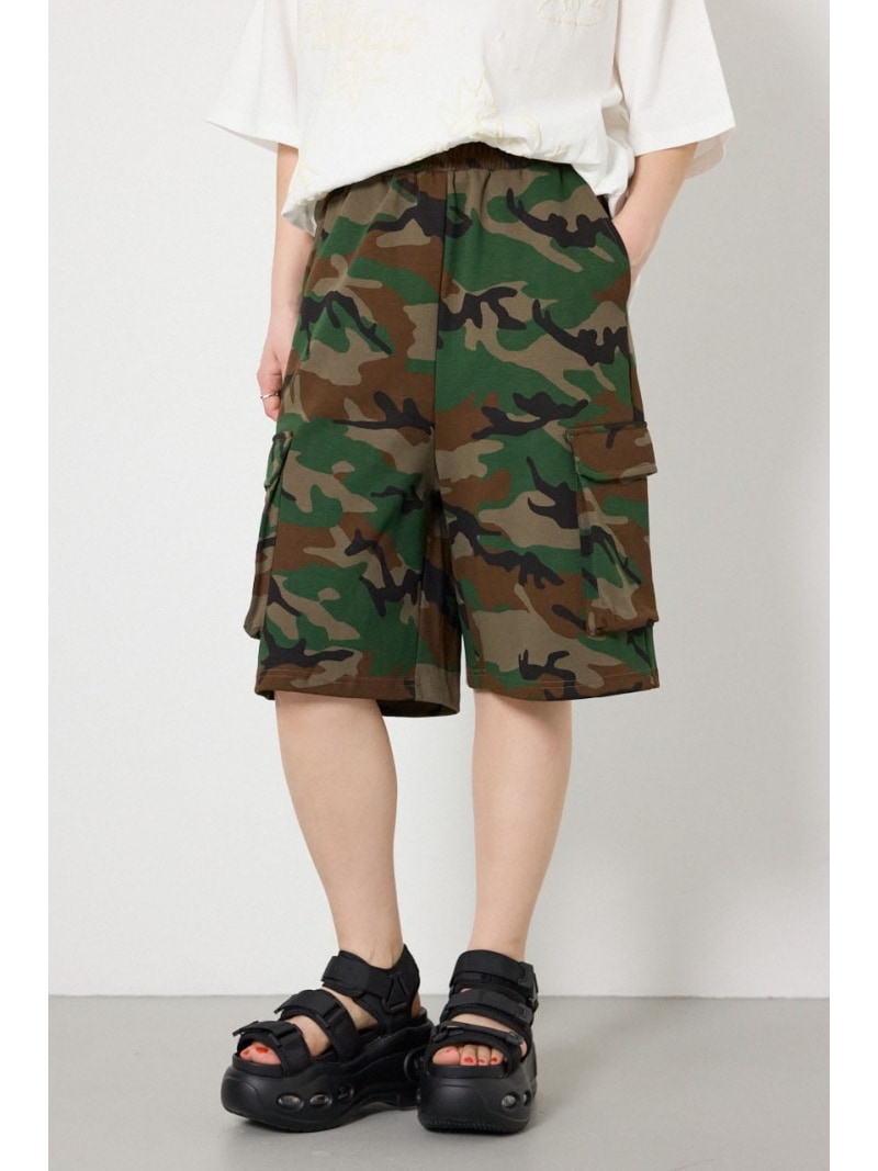 Cotton - 【UNISEX】SHARE DRY PTTERN スウェットカーゴショートパンツ RODEO CROWNS WIDE BOWL ロデオクラウンズワイドボウル パンツ その他のパンツ ベージュ ブラウン【送料無料】[Rakuten Fashion]