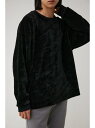 【SALE/50%OFF】モールジャガードロゴ総柄トップス AZUL BY MOUSSY アズールバイマウジー トップス スウェット・トレーナー グリーン ブラ...