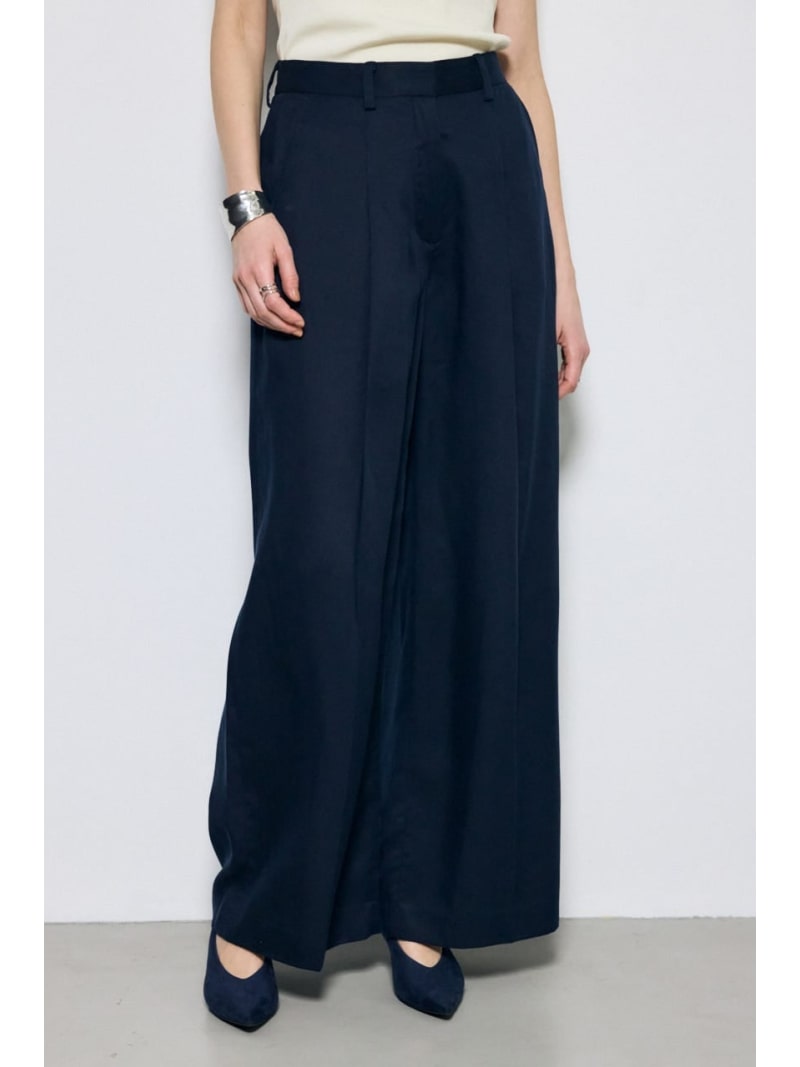 樂天商城 - 【SALE／30%OFF】セルロースタックワイドパンツ AZUL BY MOUSSY アズールバイマウジー パンツ その他のパンツ ネイビー【RBA_E】【送料無料】[Rakuten Fashion]