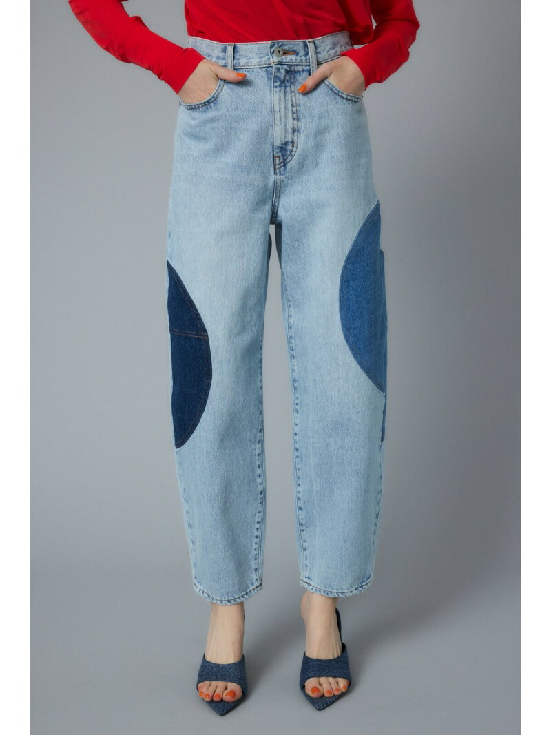 Random patch denim pants HeRIN.CYE whbgTC pc W[YEfjpcyz[Rakuten Fashion]