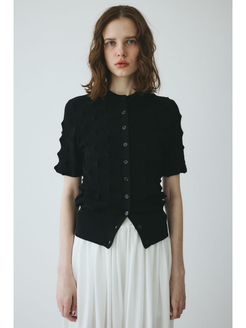 樂天商城 - [予約]Pocopoco knit cardigan HeRIN.CYE ヘリンドットサイ トップス ニット レッド イエロー ブラック【送料無料】[Rakuten Fashion]
