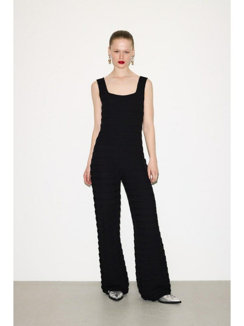 [SALE / 50 % OFF] [THROW] SQUARE NECK 점프 슈트 SLY 슬라이 올인원 오버올 올인원 연결 블랙 브라운 [RBA_E] [무료 배송] [Rakuten Fashion]