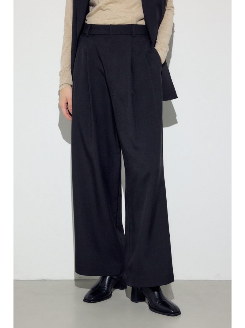 【SALE／20 OFF】ベーシックタックワイドパンツ AZUL BY MOUSSY アズールバイマウジー パンツ その他のパンツ グレー ベージュ ブラック【RBA_E】【送料無料】 Rakuten Fashion