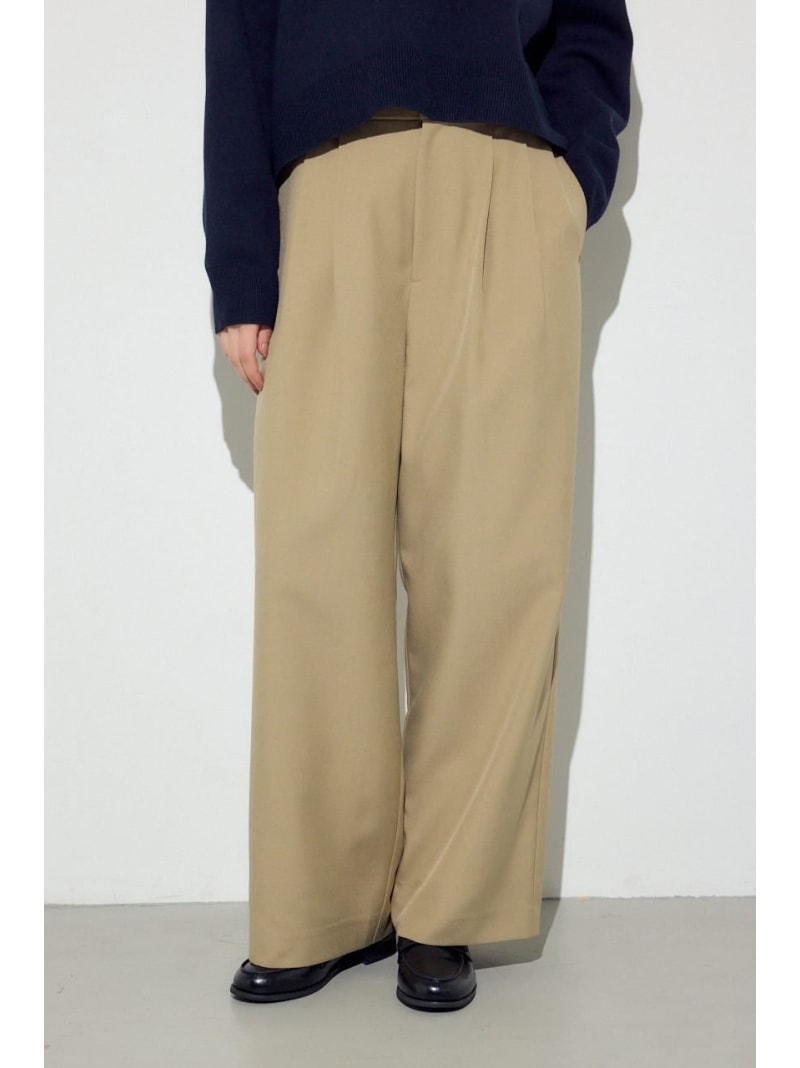 【SALE／50%OFF】ベーシックタックワイドパンツ AZUL BY MOUSSY アズールバイマウ...