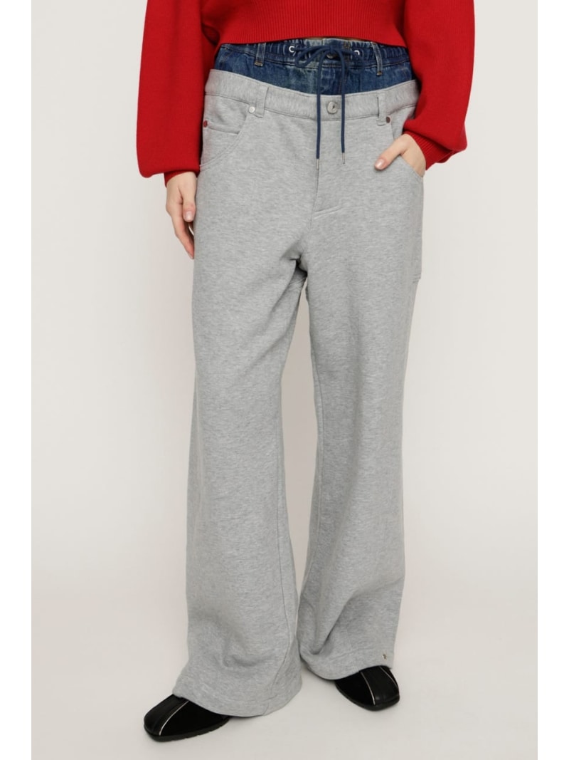 Rakuten - 【SALE／40%OFF】LAYERED WAIST DOCKING CUT パンツ SLY スライ パンツ その他のパンツ グレー【RBA_E】【送料無料】[Rakuten Fashion]