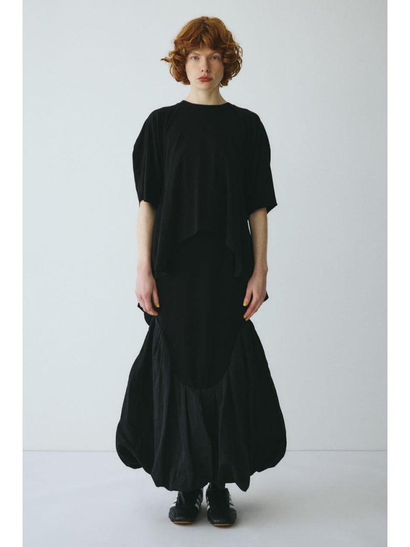 Rakuten - Round switching skirt HeRIN.CYE ヘリンドットサイ スカート ロング・マキシスカート ブラック ブラウン ネイビー【送料無料】[Rakuten Fashion]