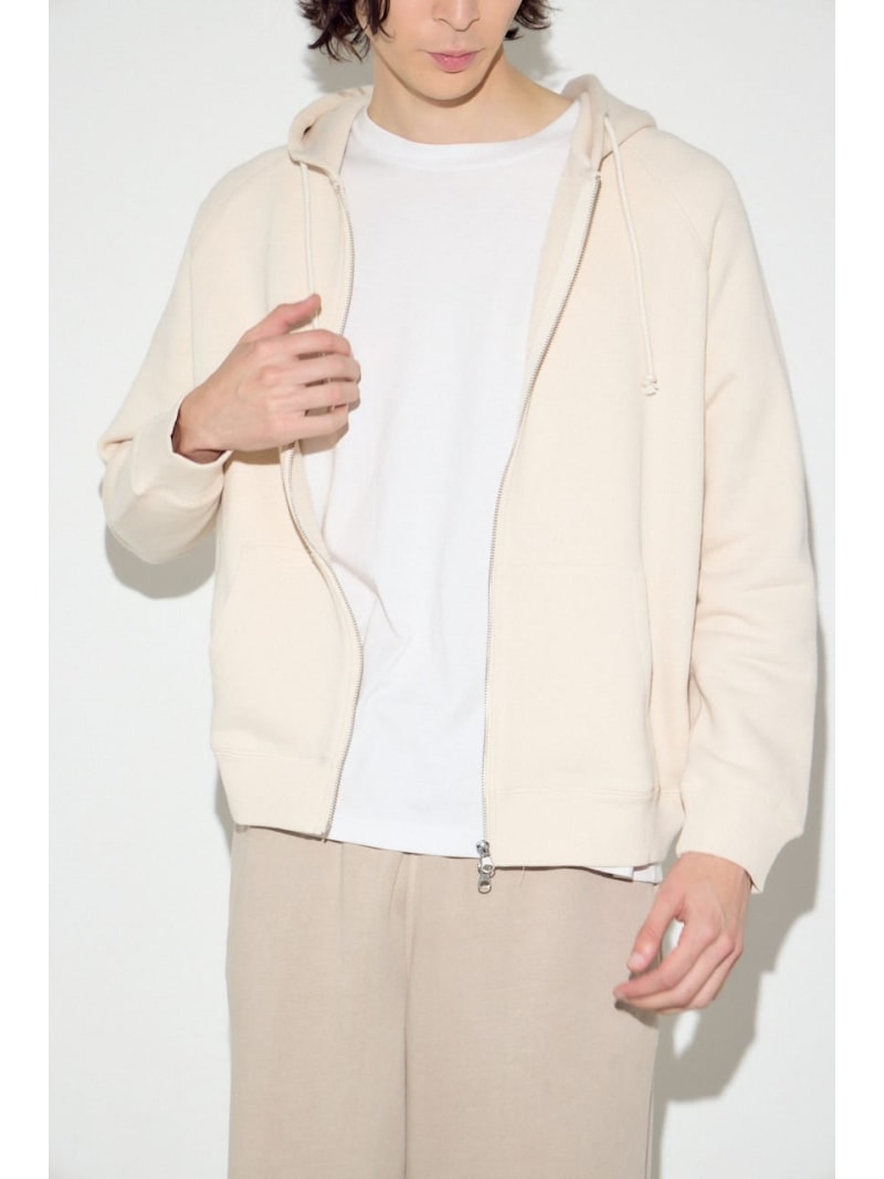 【SALE／50%OFF】裏毛ジップアップパ�