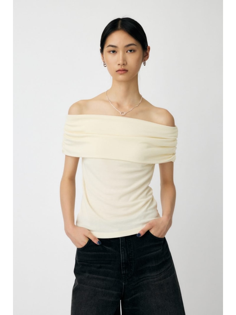 【SALE／30%OFF】SHEER OFF SHOULDER トップス MOUSSY マウジー トップス その他のトップス ホワイト レッド ネイビー ブラック【RBA_E】【送料無料】[Rakuten Fashion]
