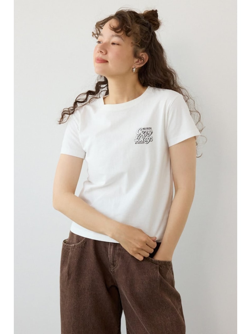 【SALE／40%OFF】Doodle Cozy days Tシャツ RODEO CROWNS WIDE BOWL ロデオクラウンズワイドボウル トップス カットソー・Tシャツ ブラック レッド ホワイト【RBA_E】[Rakuten Fashion]