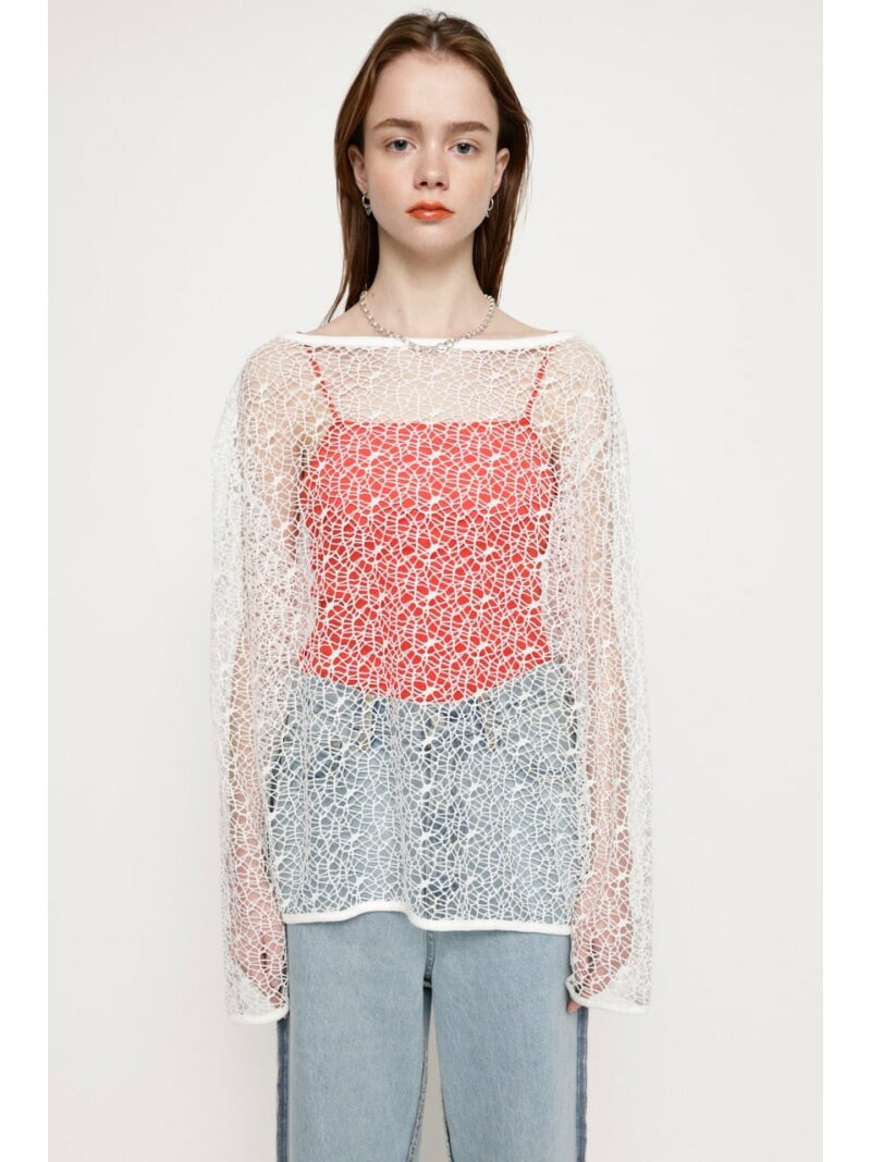 OVERSIZE NET トップス SLY スライ トップス カットソー・Tシャツ ホワイト ブラック ブルー【送料無料】[Rakuten Fashion]のサムネイル