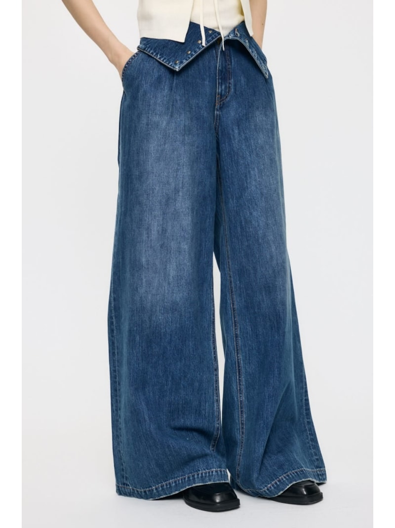 CORSET DESIGN バギー MOUSSY マウジー パンツ ジーンズ・デニムパンツ【送料無料】[Rakuten Fashion]