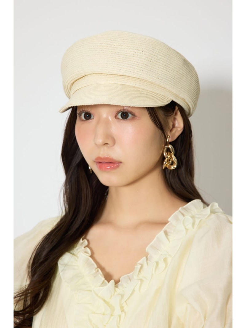 Rakuten - レディーペーパーキャスケット rienda リエンダ 帽子 その他の帽子 ベージュ ホワイト ブラック【送料無料】[Rakuten Fashion]