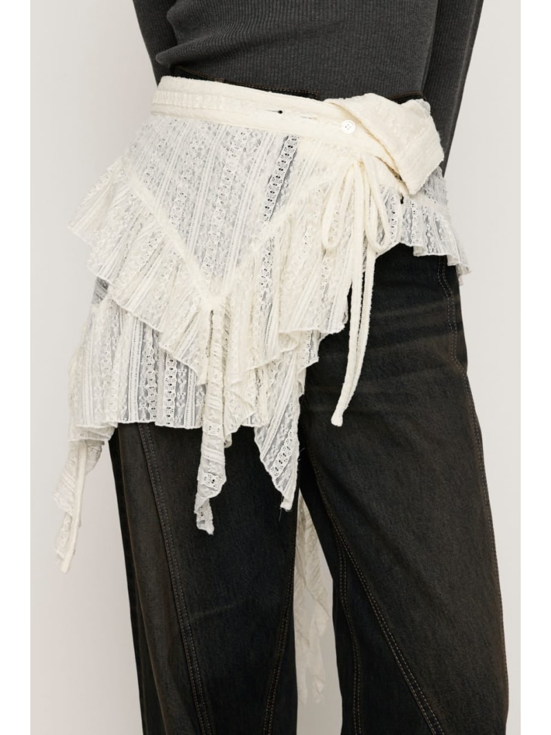 樂天商城 - WRAP LACE SKIRT ベルト SLY スライ ファッション雑貨 ベルト ブラック【送料無料】[Rakuten Fashion]