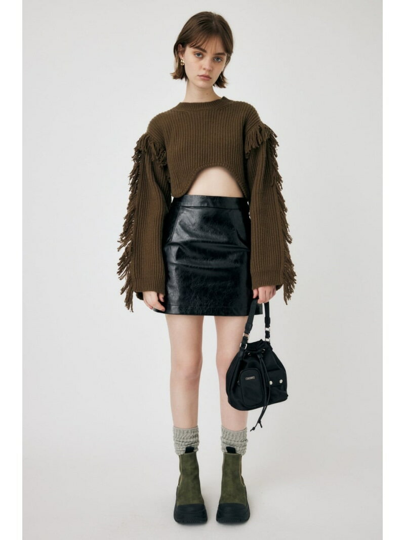 ySALE^30%OFFzF/LEATHER ~jXJ[g MOUSSY }EW[ XJ[g ~jXJ[g ubN O[yRBA_Ezyz[Rakuten Fashion]