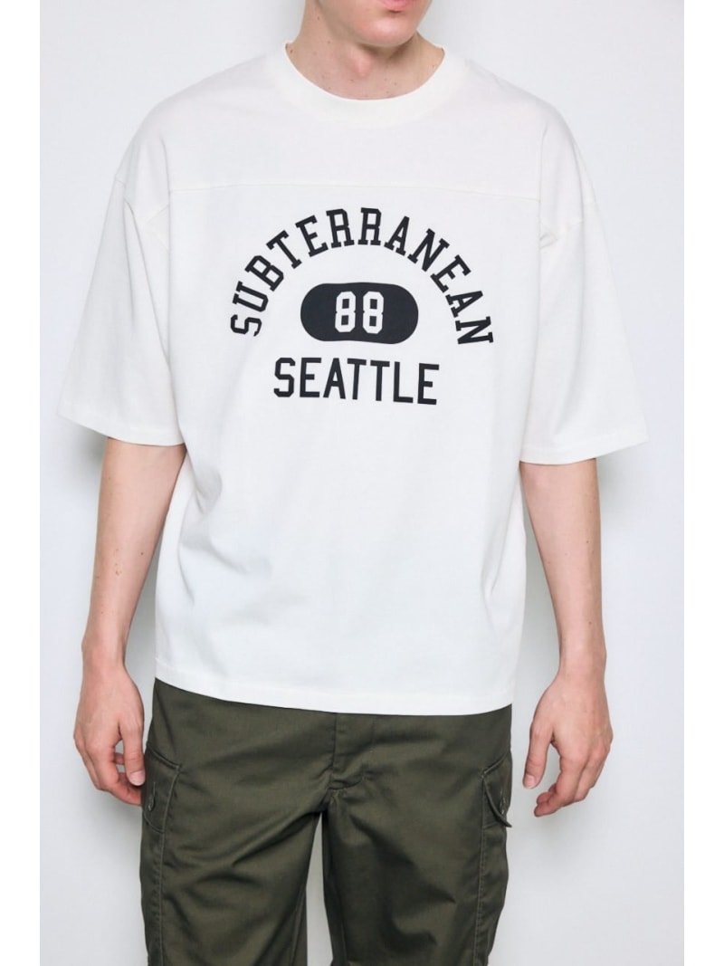 Rakuten - 【SALE／30%OFF】No.88ナンバリングトップス AZUL BY MOUSSY アズールバイマウジー トップス カットソー・Tシャツ イエロー グレー ホワイト ブラック【RBA_E】[Rakuten Fashion]